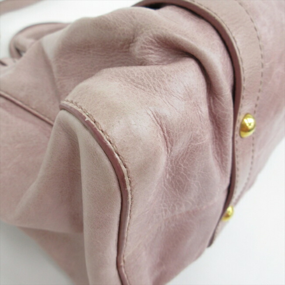 バッグ MIU MIU Archive 2way Leather bag Pink Miu Miu Pink 2way Leather Bag - Gem